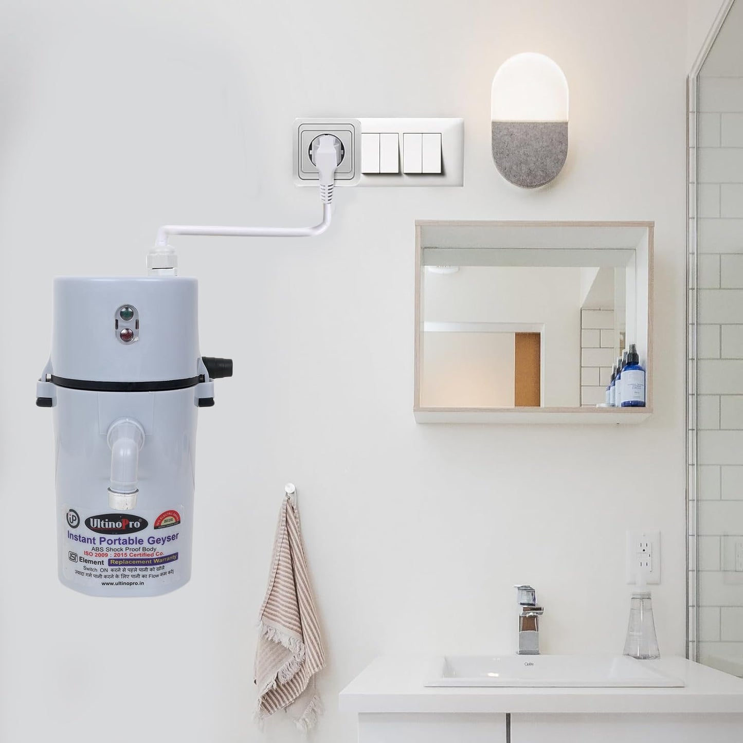 Instant Hot Water Heater โ Portable Mini Geyser for Kitchen & Bathroom
